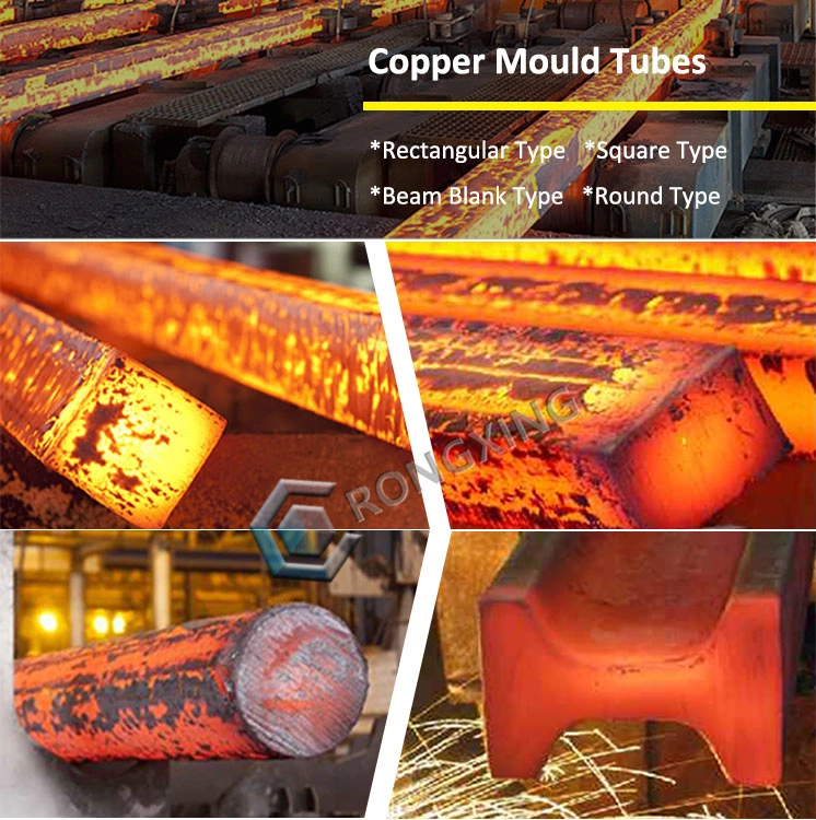 100X100X900mm R6000 Copper Mould Tube for CCM